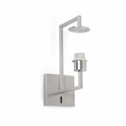 Faro Barcelona Frame Wandleuchte Nickel-Matt, 1-flammig