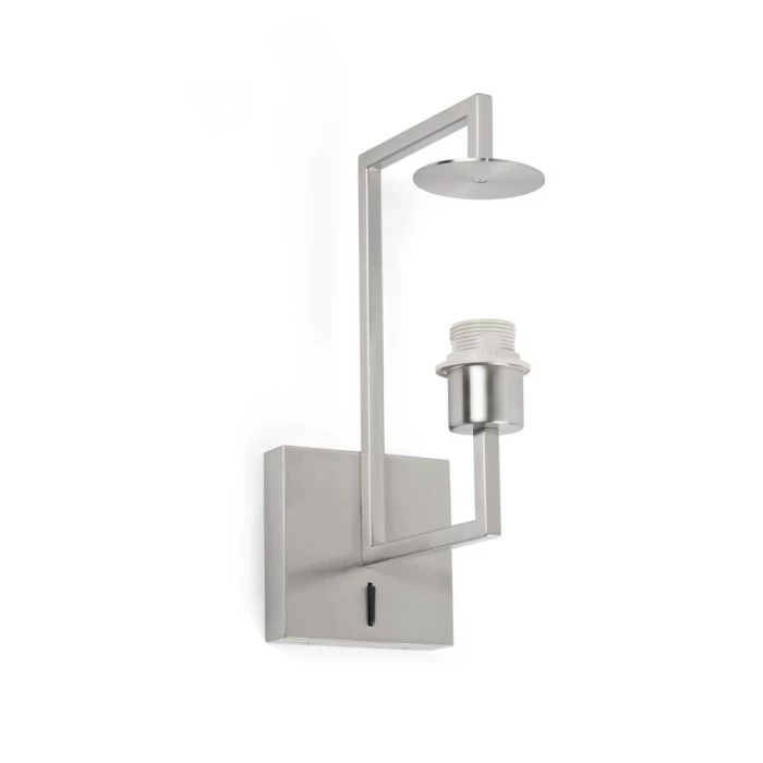 Faro Barcelona Frame Wandleuchte Nickel-Matt, 1-flammig 1 Faro Barcelona Frame Wandleuchte Nickel-Matt, 1-flammig