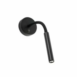 Faro Barcelona Kale Wandleuchte LED Schwarz, 1-flammig