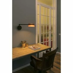 Faro Barcelona Loop Wandleuchte LED Schwarz, 1-flammig