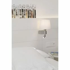 Faro Barcelona Room Wandleuchte LED Nickel-Matt, 1-flammig