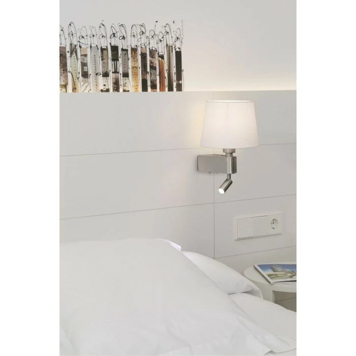 Faro Barcelona Room Wandleuchte LED Nickel-Matt, 1-flammig 1 Faro Barcelona Room Wandleuchte LED Nickel-Matt, 1-flammig
