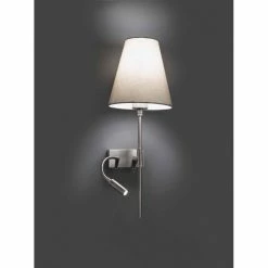 Faro Barcelona Sabana Wandleuchte LED Nickel-Matt, 1-flammig