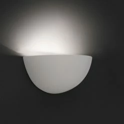 Faro Barcelona Snow Wandleuchte Weiß, 1-flammig