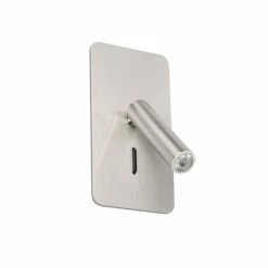 Faro Barcelona Suau Wandleuchte LED Nickel-Matt, 1-flammig