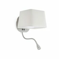 Faro Barcelona Sweet Wandleuchte LED Nickel-Matt, 1-flammig