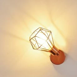 Hofstein Ferrand Wandleuchte LED Kupferfarben, 1-flammig -Wandleuchten Verkaufsgeschäft ferrand wandleuchte h3159811 do1 12