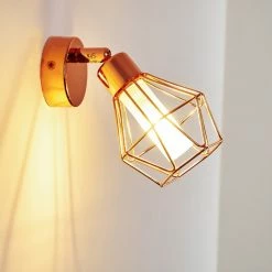 Hofstein Ferrand Wandleuchte LED Kupferfarben, 1-flammig -Wandleuchten Verkaufsgeschäft ferrand wandleuchte h3159811 do1 15