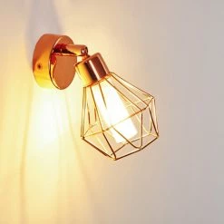 Hofstein Ferrand Wandleuchte LED Kupferfarben, 1-flammig -Wandleuchten Verkaufsgeschäft ferrand wandleuchte h3159811 do1 6