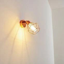 Hofstein Ferrand Wandleuchte LED Kupferfarben, 1-flammig -Wandleuchten Verkaufsgeschäft ferrand wandleuchte h3159811 do1 8