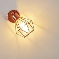 Hofstein Ferrand Wandleuchte LED Kupferfarben, 1-flammig -Wandleuchten Verkaufsgeschäft ferrand wandleuchte h3159811 do1 9