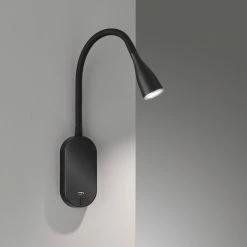 FHL easy Nox Wandleuchte LED Schwarz, 1-flammig