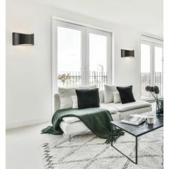 Honsel Leuchten Fischer & Honsel Arles Wandleuchte LED Schwarz, 2-flammig