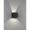 Honsel Leuchten Fischer & Honsel Wall Wandleuchte LED Schwarz, 2-flammig