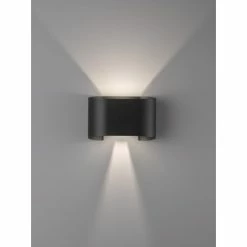 Honsel Leuchten Fischer & Honsel Wall Wandleuchte LED Schwarz, 2-flammig -Wandleuchten Verkaufsgeschäft fischer honsel wall wandleuchte 30262 4