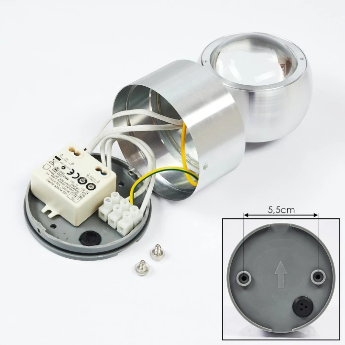 Hofstein Florenz Badleuchte LED Aluminium, 2-flammig 5 Hofstein Florenz Badleuchte LED Aluminium, 2-flammig – Bild 5