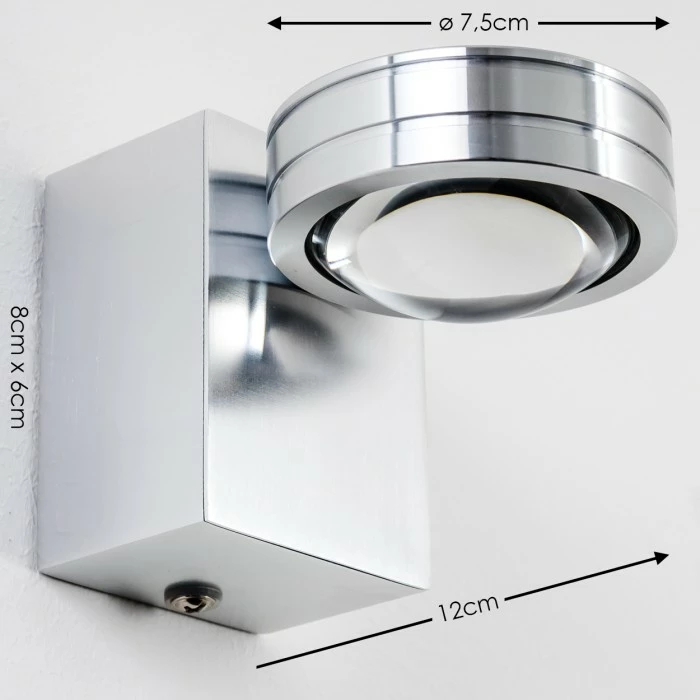Hofstein Florenz Badleuchte LED Aluminium, 1-flammig 2 Hofstein Florenz Badleuchte LED Aluminium, 1-flammig – Bild 2