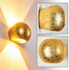 Hofstein Flot Wandleuchte Gold, 1-flammig