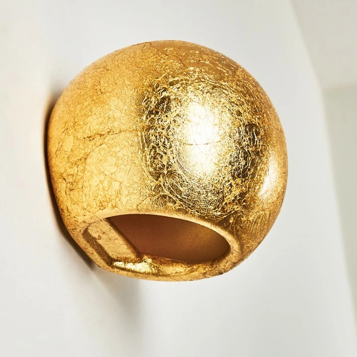 Hofstein Flot Wandleuchte Gold, 1-flammig 12 Hofstein Flot Wandleuchte Gold, 1-flammig – Bild 12