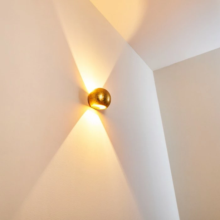 Hofstein Flot Wandleuchte Gold, 1-flammig 3 Hofstein Flot Wandleuchte Gold, 1-flammig – Bild 3