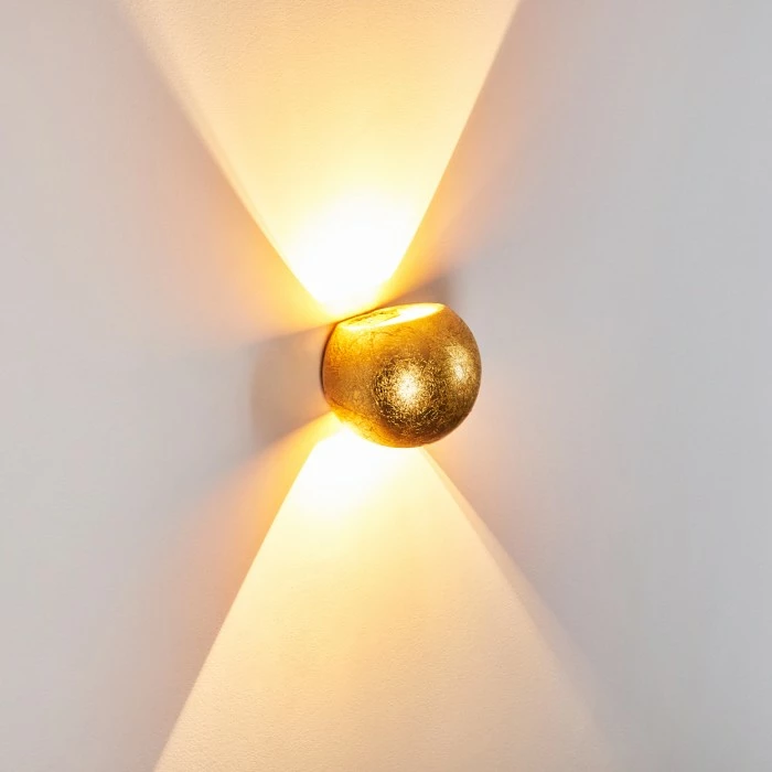 Hofstein Flot Wandleuchte Gold, 1-flammig 4 Hofstein Flot Wandleuchte Gold, 1-flammig – Bild 4