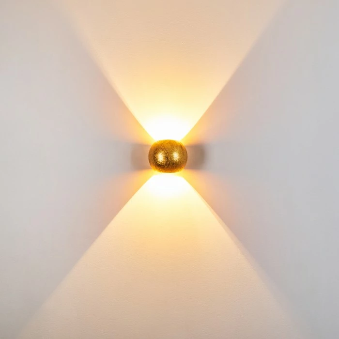 Hofstein Flot Wandleuchte Gold, 1-flammig 9 Hofstein Flot Wandleuchte Gold, 1-flammig – Bild 9