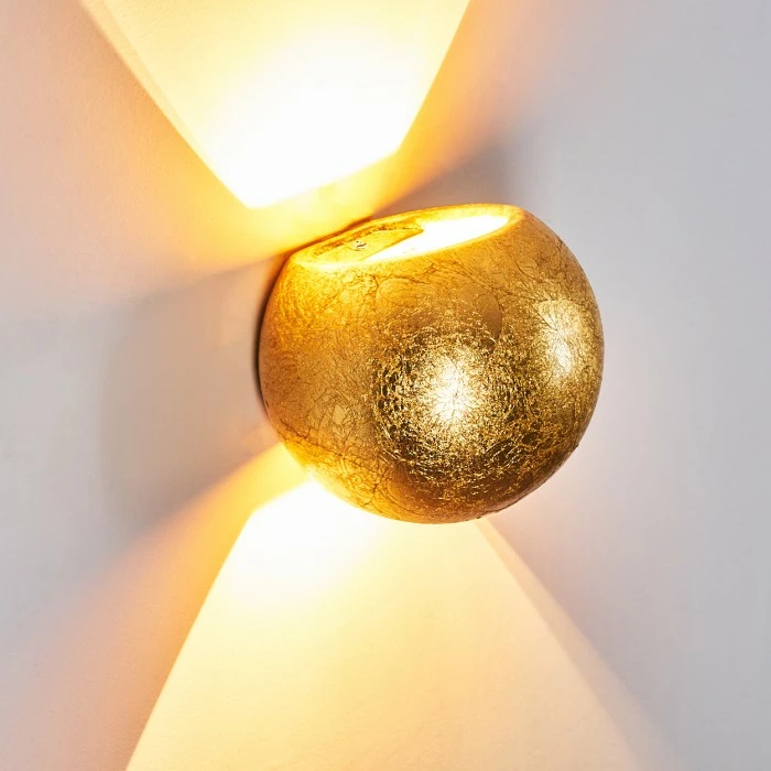 Hofstein Flot Wandleuchte Gold, 1-flammig 10 Hofstein Flot Wandleuchte Gold, 1-flammig – Bild 10