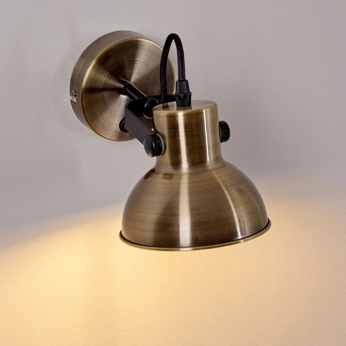 Hofstein Fresno Wandleuchte Schwarz-Gold, 1-flammig 15 Hofstein Fresno Wandleuchte Schwarz-Gold, 1-flammig – Bild 15