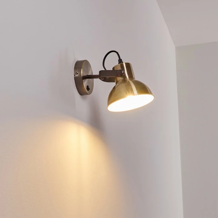 Hofstein Fresno Wandleuchte Schwarz-Gold, 1-flammig 9 Hofstein Fresno Wandleuchte Schwarz-Gold, 1-flammig – Bild 9