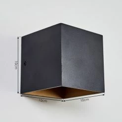 Hofstein Fulufo Wandleuchte LED Schwarz, Kupferfarben, 1-flammig -Wandleuchten Verkaufsgeschäft fulufo wandleuchte h3415986 3