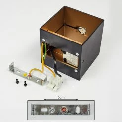 Hofstein Fulufo Wandleuchte LED Schwarz, Kupferfarben, 1-flammig -Wandleuchten Verkaufsgeschäft fulufo wandleuchte h3415986 4