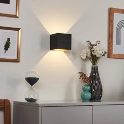 Hofstein Fulufo Wandleuchte LED Schwarz, Kupferfarben, 1-flammig -Wandleuchten Verkaufsgeschäft fulufo wandleuchte h3415986 8