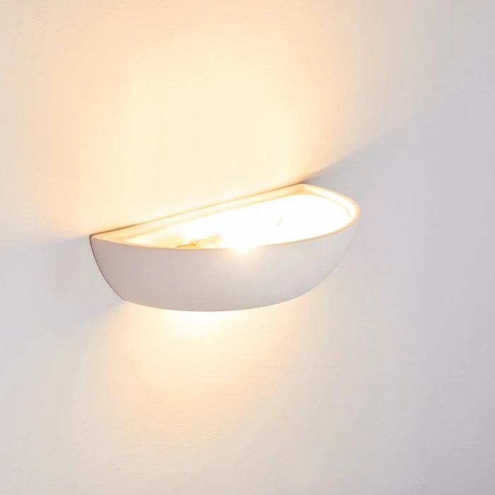 Hofstein Garbagna Wandleuchte Weiß, 1-flammig 14 Hofstein Garbagna Wandleuchte Weiß, 1-flammig – Bild 14