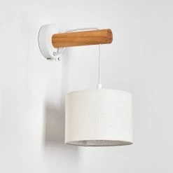 Hofstein Geelong Wandleuchte Weiß, Holz hell, 1-flammig 31 Hofstein Geelong Wandleuchte Weiß, Holz hell, 1-flammig -Wandleuchten Verkaufsgeschäft geelong wandleuchte h3328262 12