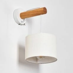 Hofstein Geelong Wandleuchte Weiß, Holz hell, 1-flammig 36 Hofstein Geelong Wandleuchte Weiß, Holz hell, 1-flammig -Wandleuchten Verkaufsgeschäft geelong wandleuchte h3328262 17