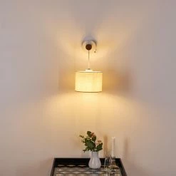 Hofstein Geelong Wandleuchte Weiß, Holz hell, 1-flammig 26 Hofstein Geelong Wandleuchte Weiß, Holz hell, 1-flammig -Wandleuchten Verkaufsgeschäft geelong wandleuchte h3328262 7