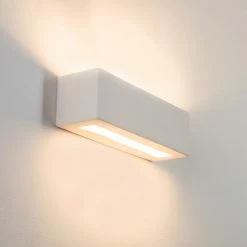 Hofstein Gemini Wandleuchte Weiß, 1-flammig -Wandleuchten Verkaufsgeschäft gemini wandleuchte h168760 2