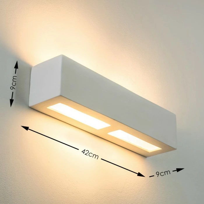 Hofstein Giove Wandleuchte Weiß, 1-flammig 2 Hofstein Giove Wandleuchte Weiß, 1-flammig – Bild 2