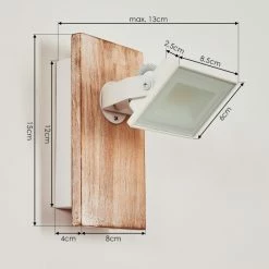 Hofstein Giresta Wandleuchte LED Braun, Weiß, 1-flammig 15 Hofstein Giresta Wandleuchte LED Braun, Weiß, 1-flammig -Wandleuchten Verkaufsgeschäft giresta wandleuchte h3436677 3