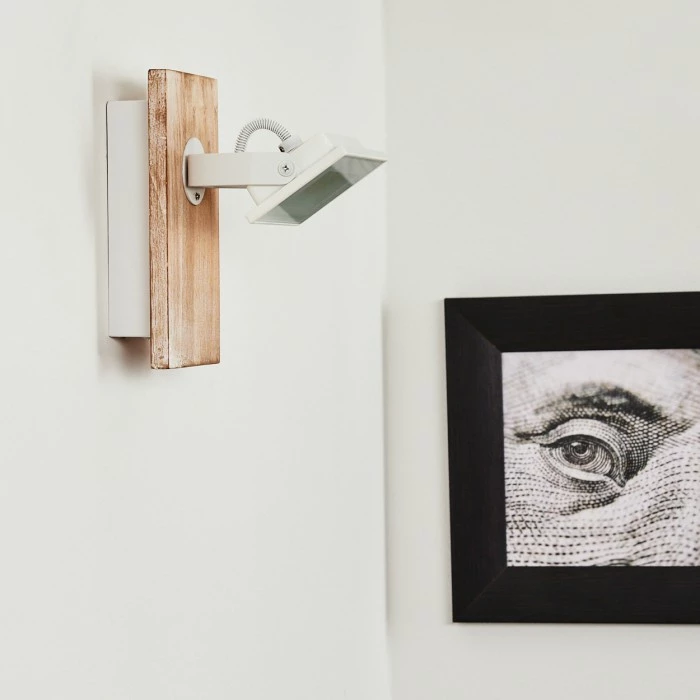 Hofstein Giresta Wandleuchte LED Braun, Weiß, 1-flammig 10 Hofstein Giresta Wandleuchte LED Braun, Weiß, 1-flammig – Bild 10