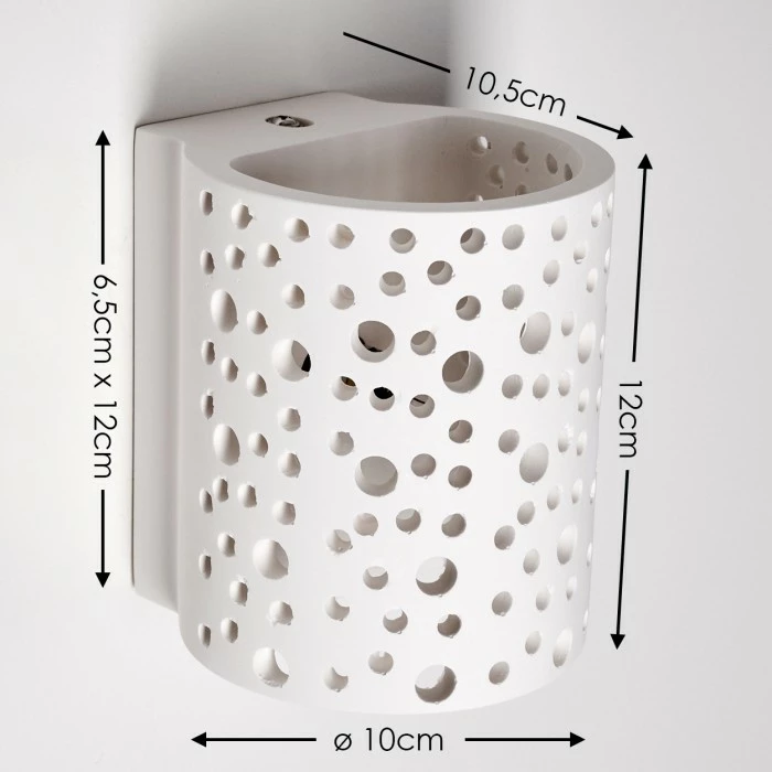 Hofstein Glenden Wandleuchte Weiß, 1-flammig 2 Hofstein Glenden Wandleuchte Weiß, 1-flammig – Bild 2