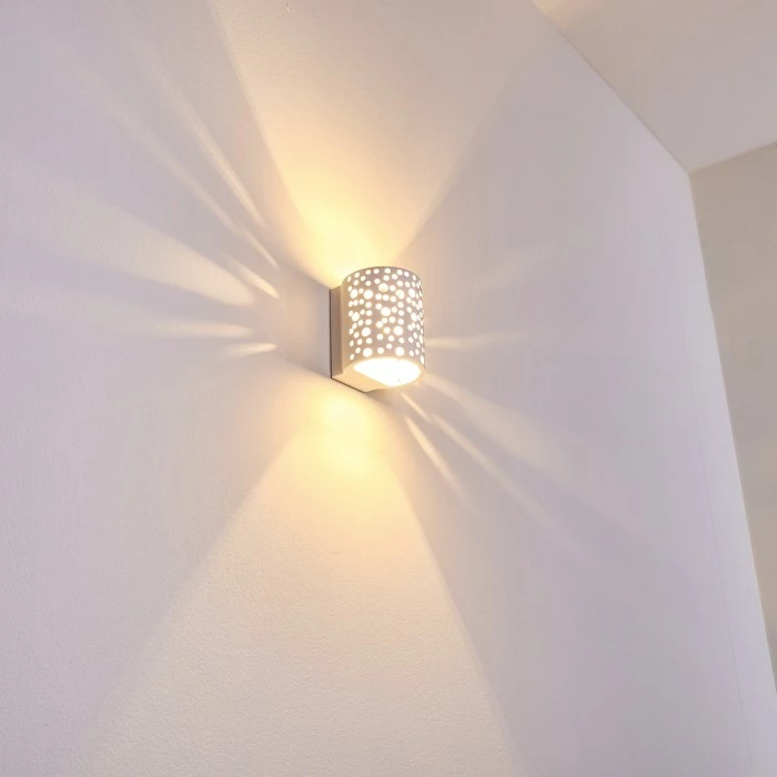 Hofstein Glenden Wandleuchte Weiß, 1-flammig 7 Hofstein Glenden Wandleuchte Weiß, 1-flammig – Bild 7