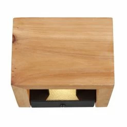 Globo ALINA Wandleuchte LED Schwarz, Naturfarben, 1-flammig -Wandleuchten Verkaufsgeschäft globo alina wandleuchte 15553w1 2