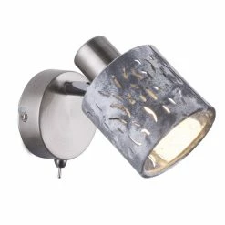 Globo ALYS Wandleuchte Nickel-Matt, 1-flammig