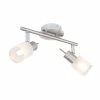 Globo AREO Strahler LED Nickel-Matt, 2-flammig