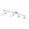 Globo AREO Strahler LED Nickel-Matt, 4-flammig