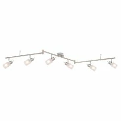 Globo AREO Strahler LED Nickel-Matt, 6-flammig