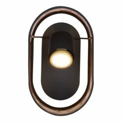 Globo CLARKE Wandleuchte LED Schwarz, 1-flammig -Wandleuchten Verkaufsgeschäft globo clarke wandleuchte 15229w2 2