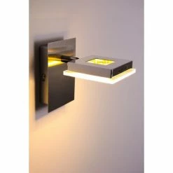 Globo Kerstin Wandleuchte LED Nickel-Matt, 1-flammig -Wandleuchten Verkaufsgeschäft globo kerstin wandleuchte 56138 1 13