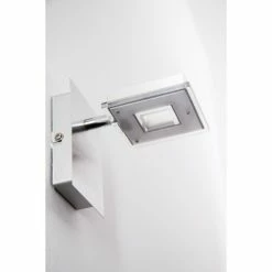 Globo Kerstin Wandleuchte LED Nickel-Matt, 1-flammig -Wandleuchten Verkaufsgeschäft globo kerstin wandleuchte 56138 1 17